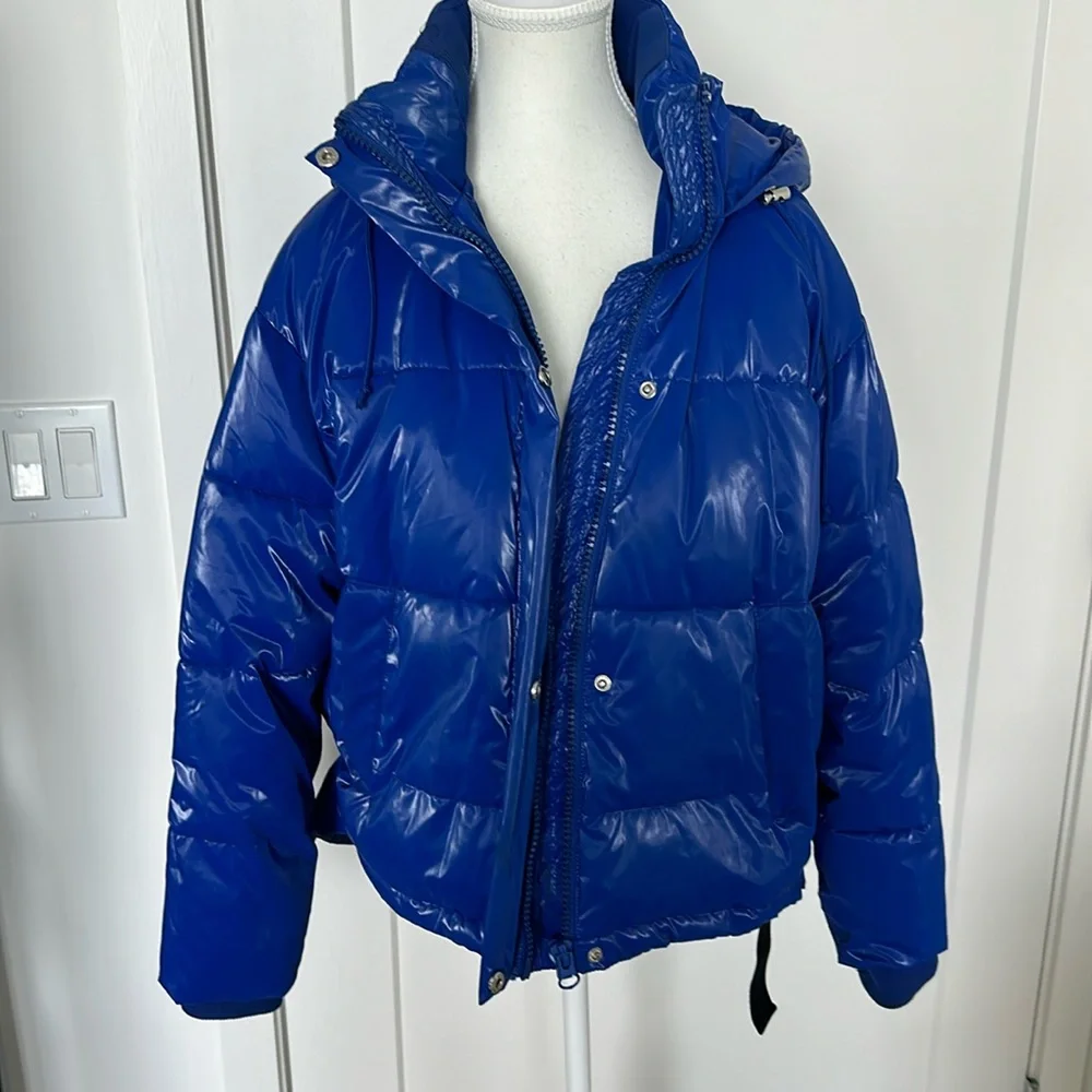 Zara Royal Blue Puffer Ski Jacket